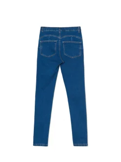 Niebieskie jeansy skinny push up