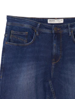 Niebieskie jeansy slim