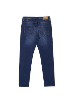 Niebieskie jeansy slim