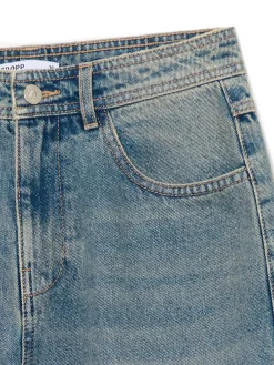 Niebieskie jeansy straight PETITE