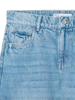 Niebieskie jeansy straight