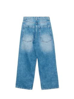 Niebieskie jeansy super baggy