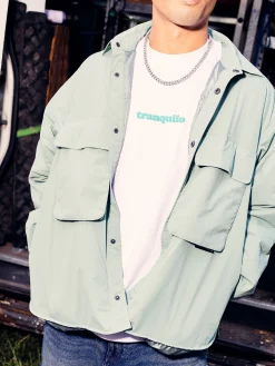 Ocieplana koszula z kieszeniami