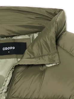 Oliwkowa kurtka puffer