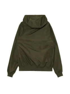Oliwkowa kurtka z kapturem