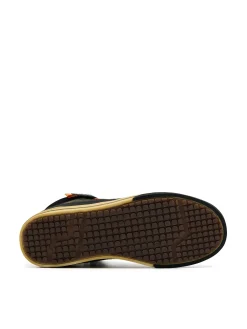 Oliwkowe sneakersy za kostkę