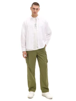 Oliwkowe spodnie z regulacją