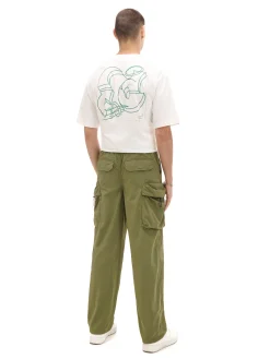 Oliwkowe spodnie z regulacją