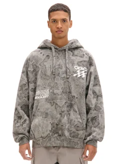 Oversizowa bluza z kapturem i nadrukiem