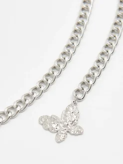 Pasek łańcuch z motylem