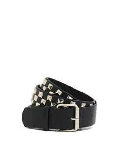 Pasek z imitacji skóry i ćwiekami