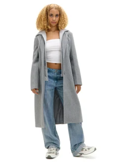 Płaszcz z odpinaną wstawką z kapturem