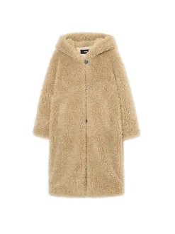 Płaszcz ze sztucznego baranka
