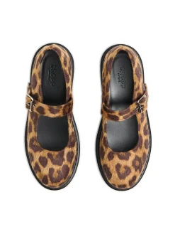 Półbuty Mary Jane w panterkę