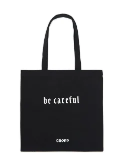 Płócienna czarna torba shopper