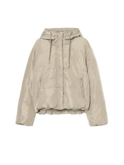 Pikowana kurtka z kapturem