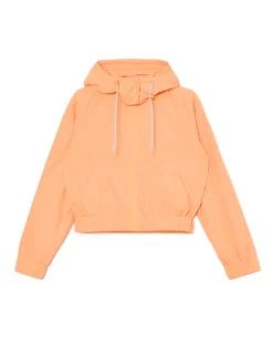 Pomarańczowa kurtka z kapturem