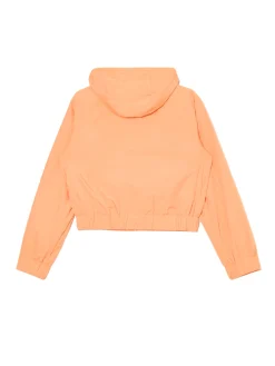 Pomarańczowa kurtka z kapturem