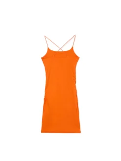 Pomarańczowa sukienka mini