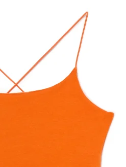 Pomarańczowa sukienka mini