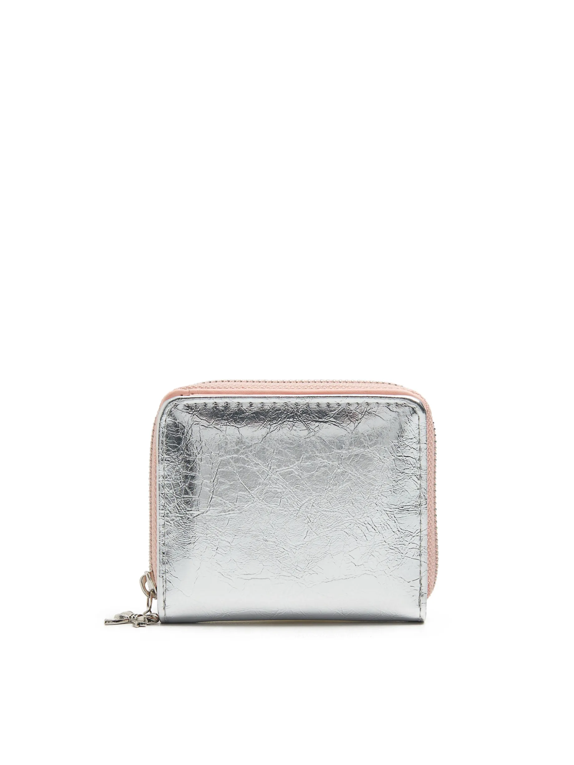 Portfel w kolorze srebrnym