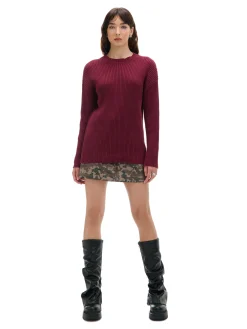 Prążkowany sweter oversize