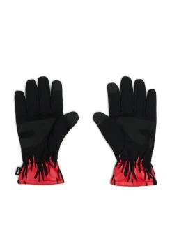 Rękawiczki z nadrukiem płomieni