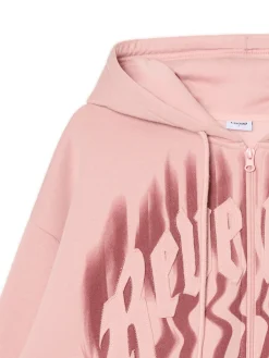 Różowa bluza z kapturem