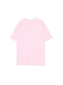 Różowy T-shirt z nadrukiem