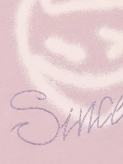 Różowy T-shirt z nadrukiem