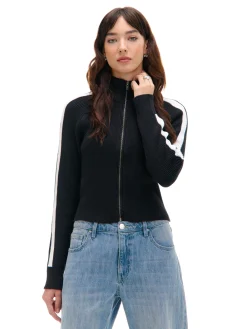 Rozpinany sweter ze stójką