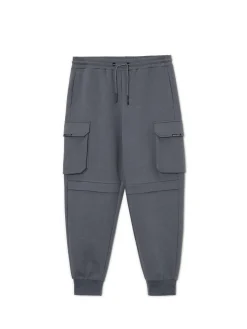 Solidne dresowe joggery regular z kieszeniami