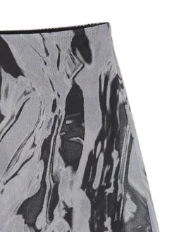 Spódnica mini z efektem tie-dye