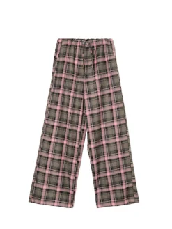 Spodnie baggy w kratę