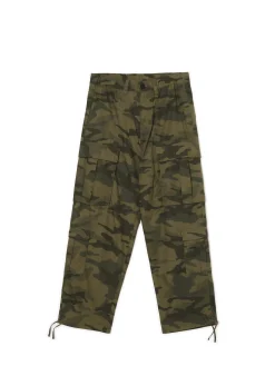 Spodnie cargo z motywem moro