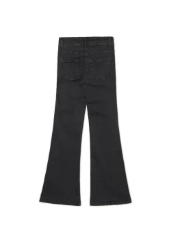 Spodnie flare z efektem sprania