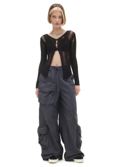 Spodnie parachute z kieszeniami cargo