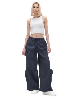 Spodnie parachute z kieszeniami cargo