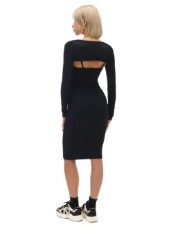 Sukienka maxi z dodatkowymi rękawami