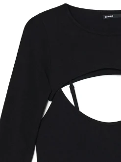 Sukienka maxi z dodatkowymi rękawami