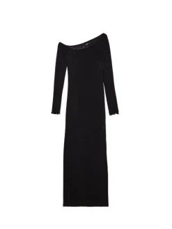 Sukienka maxi z odkrytym ramieniem