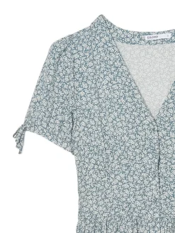 Sukienka midi z motywem kwiatowym