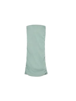 Sukienka midi z ozdobnym marszczeniem