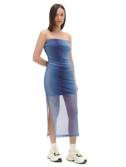 Sukienka midi z printem all over