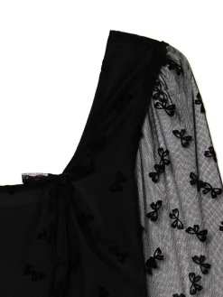 Sukienka mini z dekoracyjną siateczką