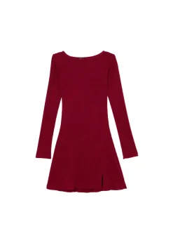 Sukienka mini z długimi rękawami