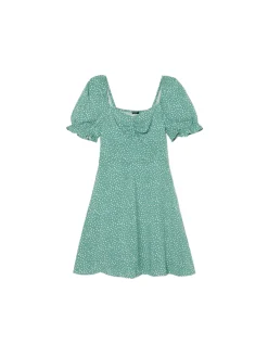 Sukienka mini z kwiatowym wzorem all over