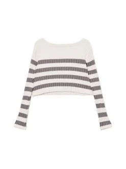 Sweter w poziome paski