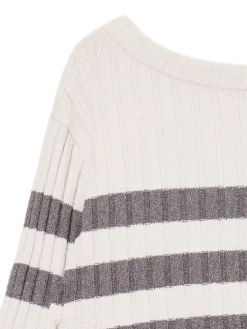 Sweter w poziome paski