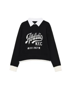 Sweter z odpinanym kołnierzykiem